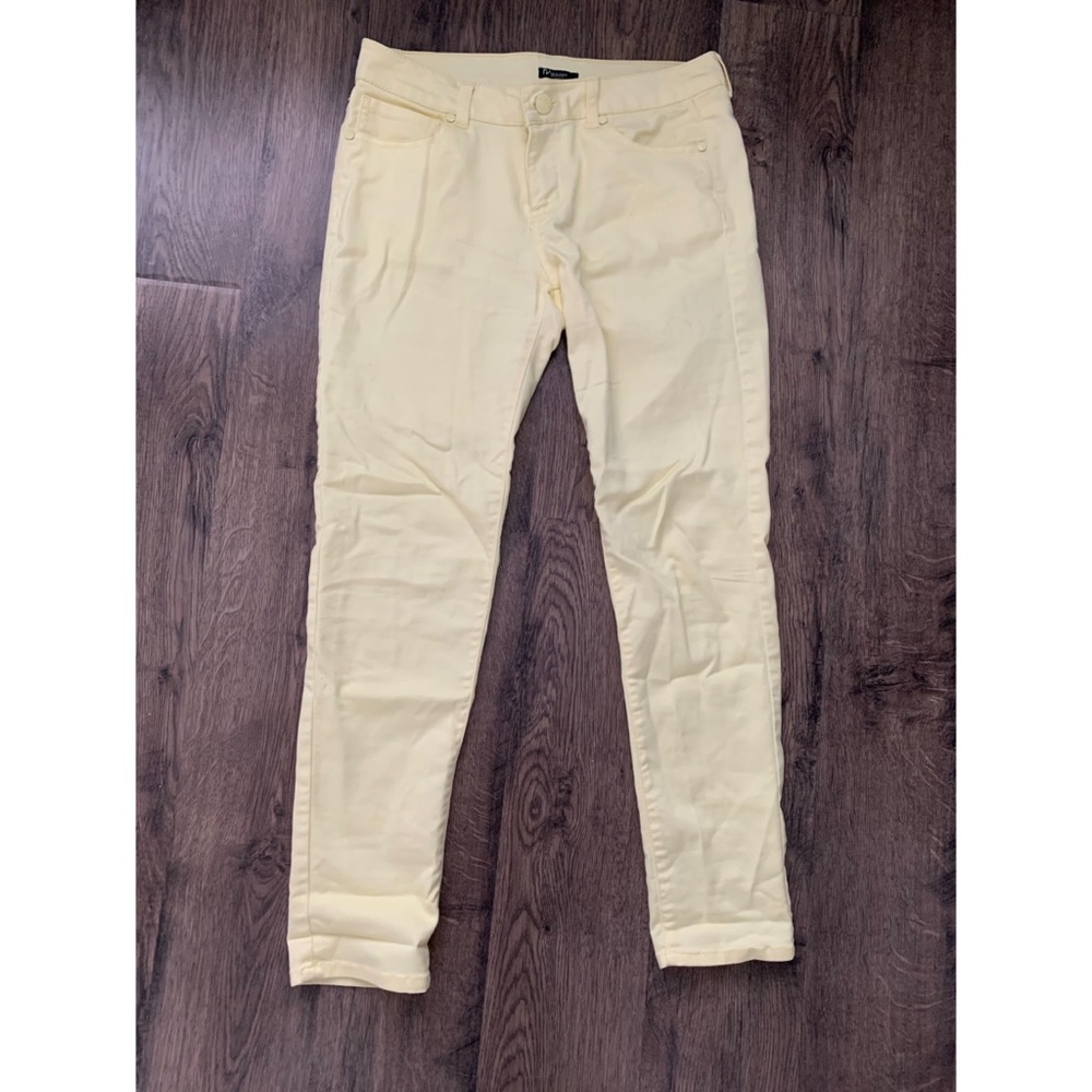 Reve skinny light yellow skinny pants with pockets size 9